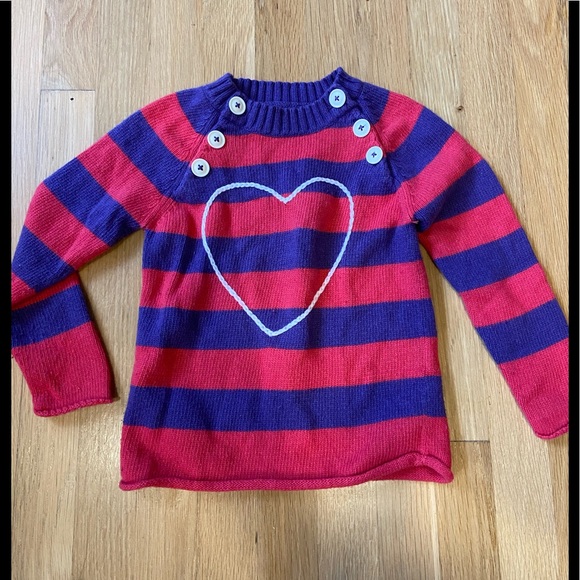 Mini Boden Other - Mini Boden heart sweater sz 5-6 y stylish comfort